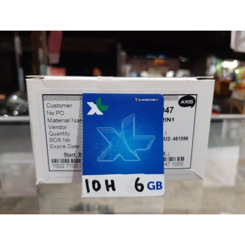 VOUCHER KUOTA XL 6GB 10HARI