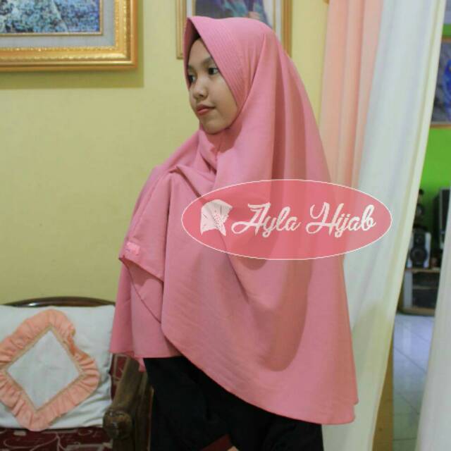 HANCURR KHIMAR SIMPEL PET SYAR'I TIDAK BELAH/JUMBO HIGH 