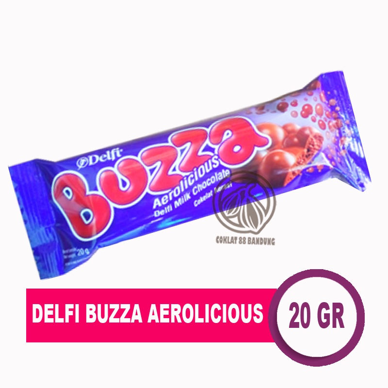 

DELFI BUZZA 20GR AEROLICIOUS MILK CHOCOLATE, COKLAT DELFI AERASI 20GR COKELAT SUSU