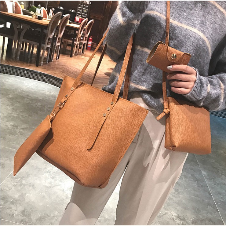 Tas Set 4 in 1 / Tas Murah 4 in 1 / Tas Fashion / Tas Wanita Import / Tas Batam Grosir / Tas Tote