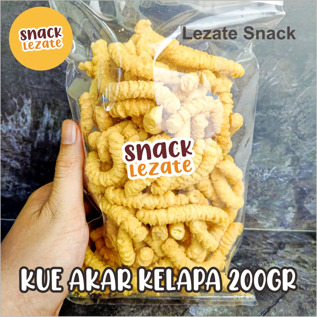 Kue Akar Kelapa 200GR Gurih Renyah Enak / Kue Jadul Unthuk Akar Kelapa Original Asin Kiloan Khas Bet