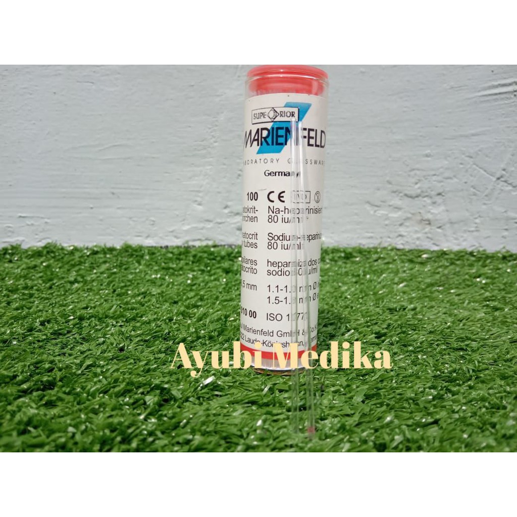 MARIENFELD Micro Haematocrit/ Tabung Kapiler Mikro Hematokrit Heparin Murah