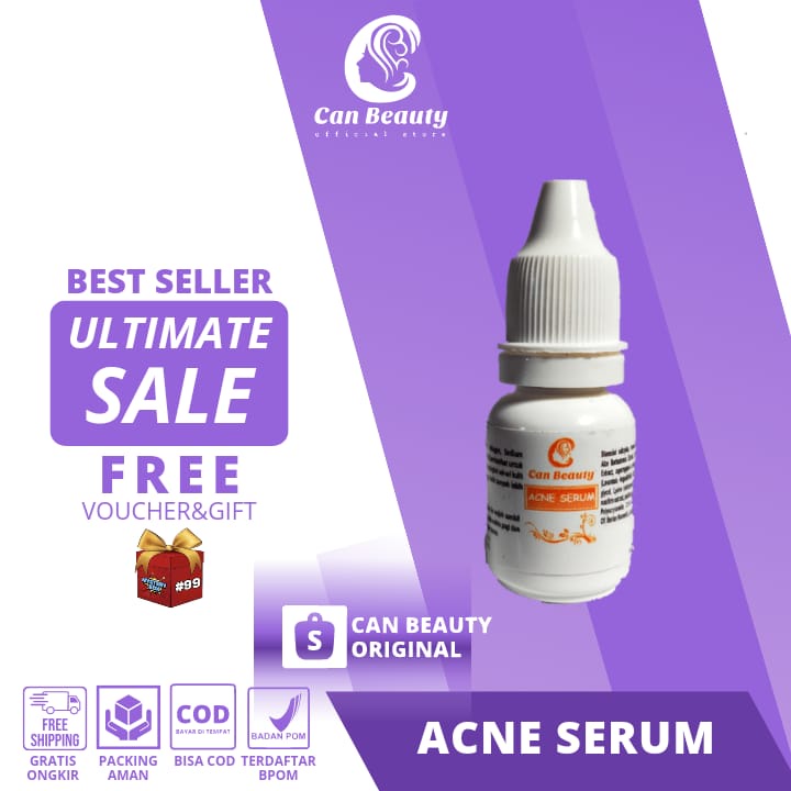 SERUM ACNE FLEK HITAM / Can beauty skincare bpom / Paket acnes jerawat lengkap ori/ Paket acne CAN B