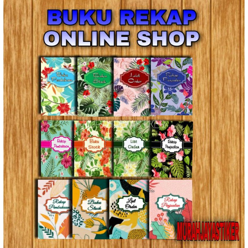 

buku olshop / buku penjualan 1 SET ( 4 buku ) pembukuan / penjualan / buku stok / list order