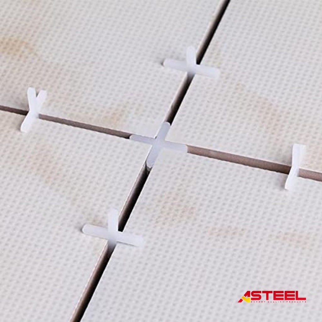 ASTEEL Spacer 2MM / Tile Spacer / T Cross / Spacer Keramik / Spacer Granit / Nat Keramik / Nat Granit / Spacer Nat Keramik / Spacer Nat Granit / Alat Perata Keramik / Tile Leveling Keramik / Alat Nat Keramik / perapi Perata Nat Keramik 2 mm