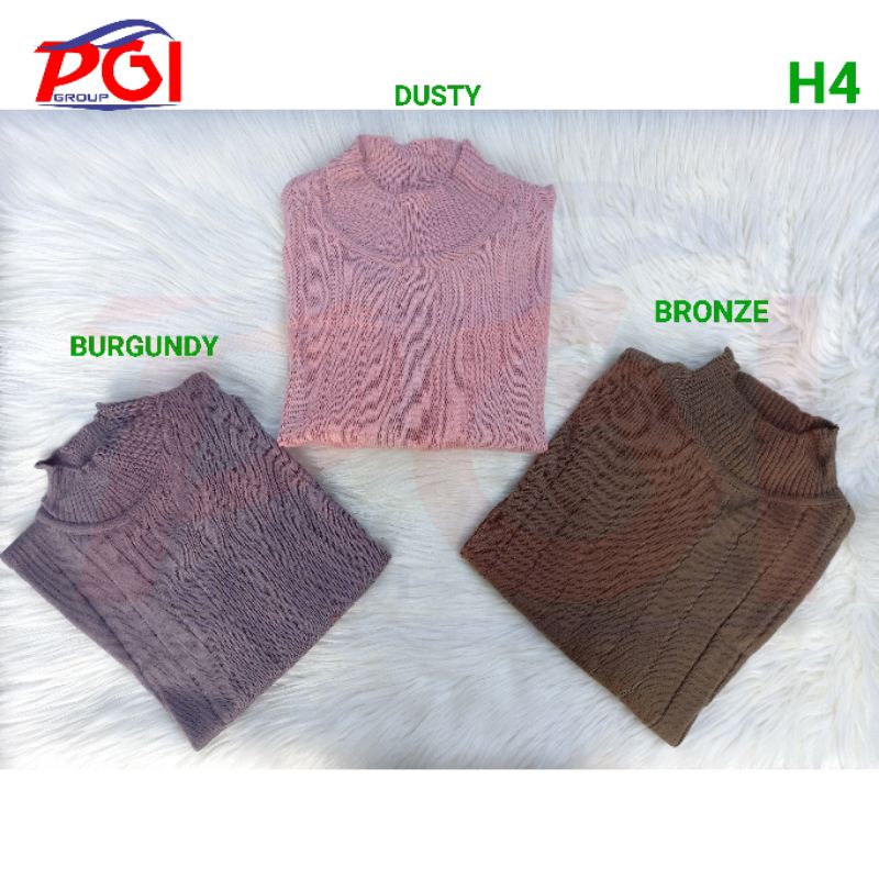 H ( H0004 ) ATASAN SESIL TURTLENECK / RAJUT PREMIUM / KWALITAS TERBAIK / HARGA GROSIR