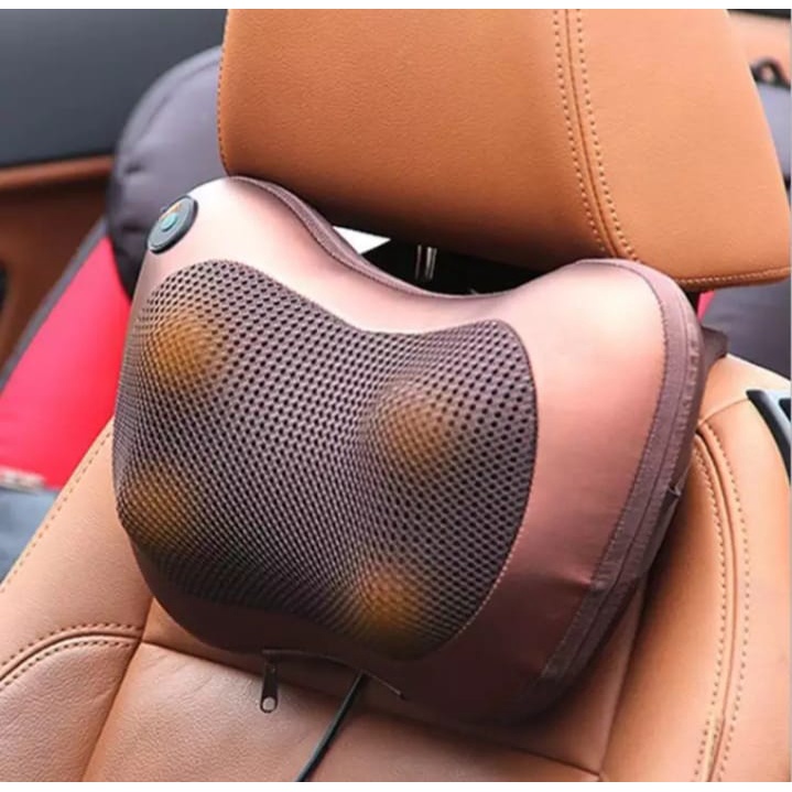 Bantal Pijat 8 Bola Massage Pillow Mobil dan Refleksi Rumah Car Home Bantal Pijat Leher Punggung Portable ILHAM COLEKTION