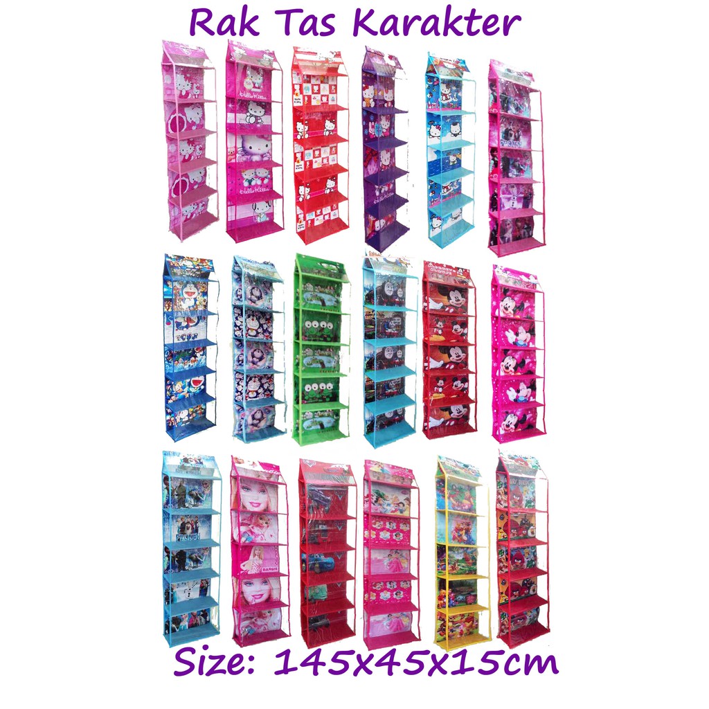 HBOZ Karakter Triplek Rak Tas Gantung Karakter Retsleting HBOZ Karakter Triplek Rak Tas Gantung Karakter Retsleting