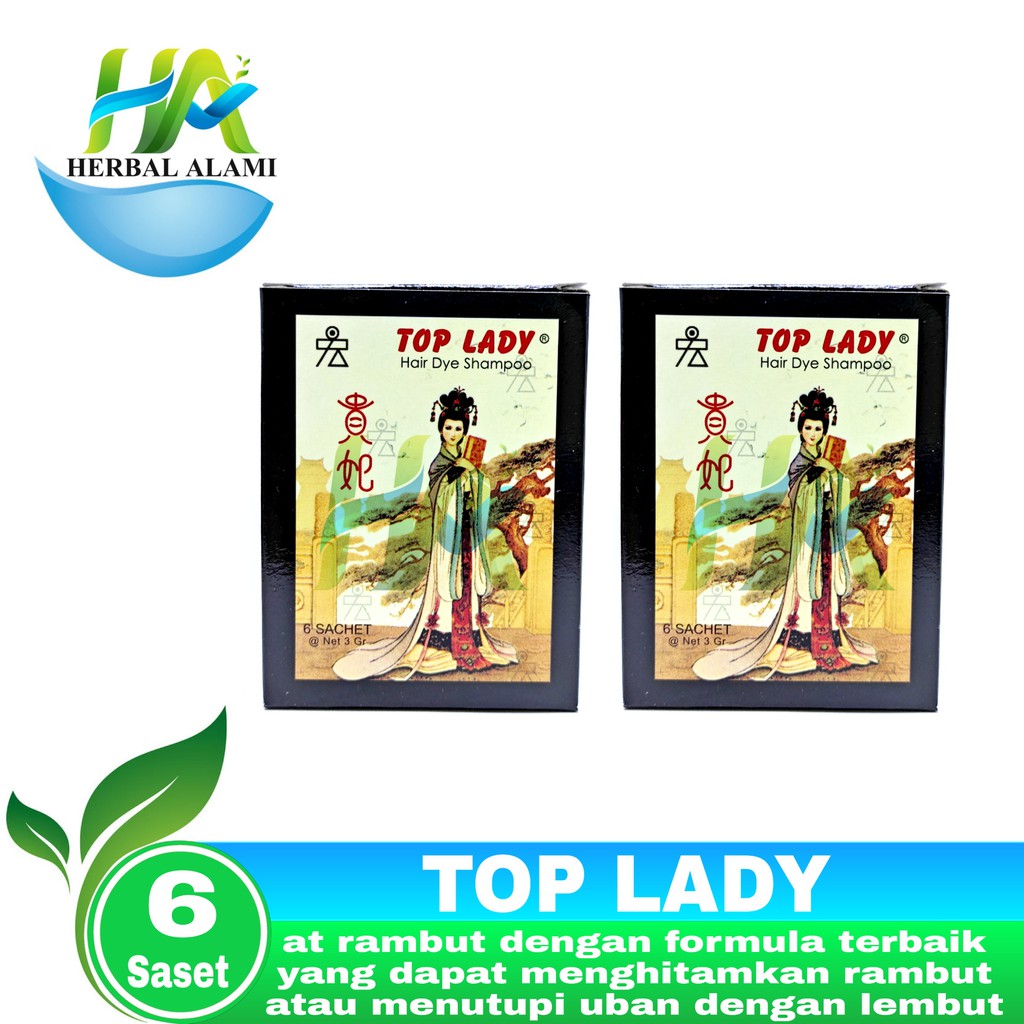 Top Lady - Semir Rambut Warna Hitam