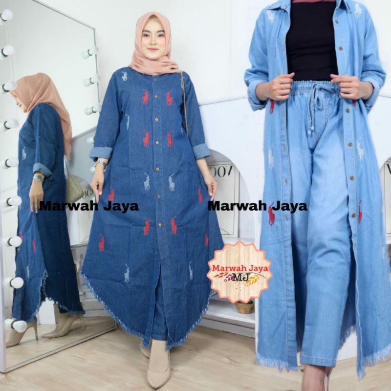 SET JEANS//STELAN WANITA//ONE SET//ALL SIZE BB 50-65KG//ALBANIA SET