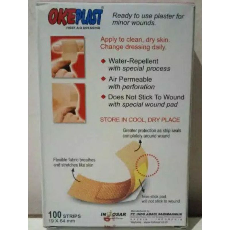 JG - Okeplast -  Plester Luka -  100 PCS - BAND AID