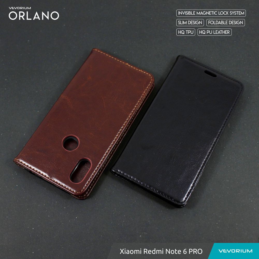 [SALE] VEVORIUM ORLANO Xiaomi Redmi Note 6 Pro Note6 Pro Premium Leather Case