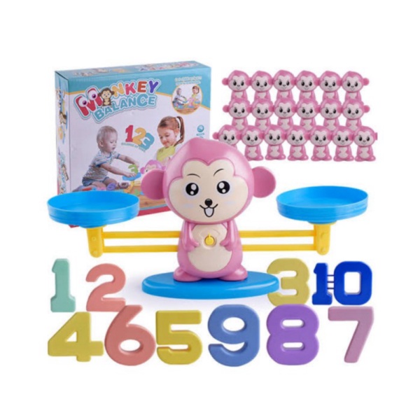 

Mainan edukasi monkey balance Game Belajar berhitung Timbangan monyet Berkualitas