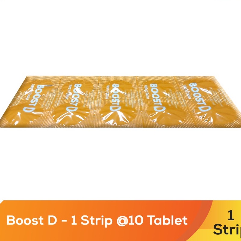 Jual Boost D Vitamin D 1000 IU - 1 Strip @10 Tablet | Shopee Indonesia