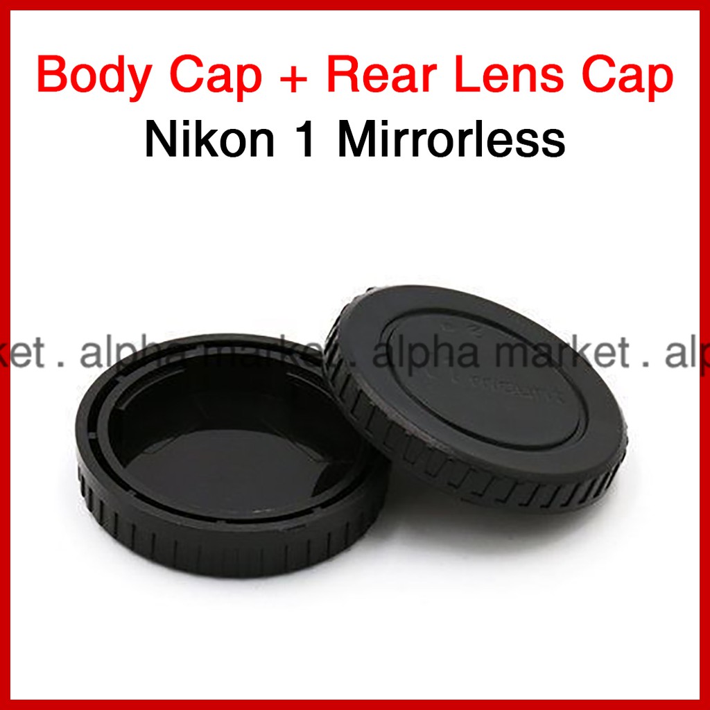 Tutup Body Depan & Lens Rear Cap Belakang Lensa Kamera Nikon1 Nikon 1 N1 Mirrorless V1 V2 V3 J1 J2