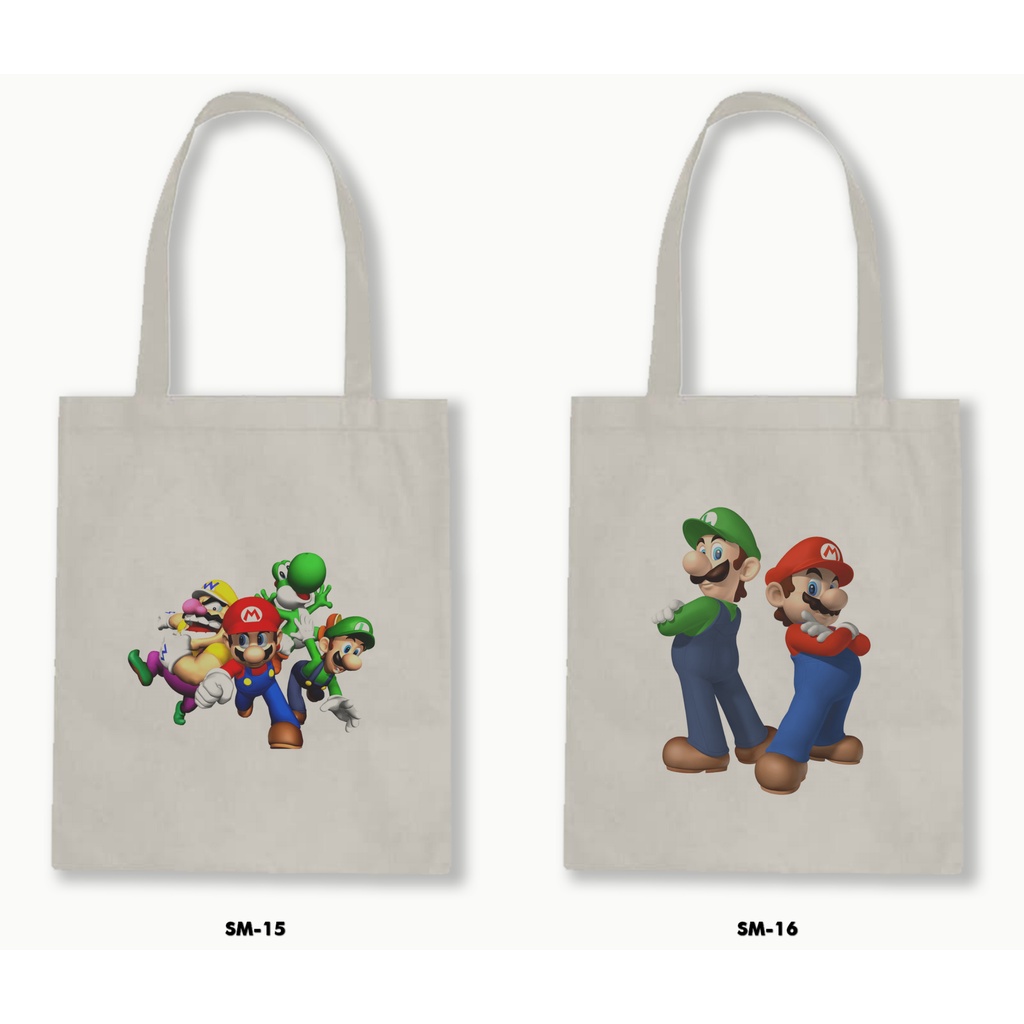 TOTE BAG BLACU - SUPER MARIO BROS 01