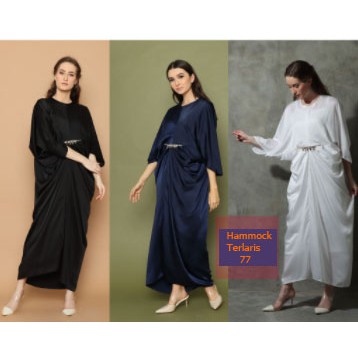 Kaftan Busui  Navy Mewah  Brukat  Modern by hammockterlaris77
