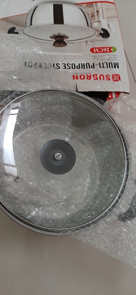 Panci Sup Sop Stainless 20cm 22cm 24cm 26cm Merek Subron Soup Pot Panci Kuah Tutup Kaca