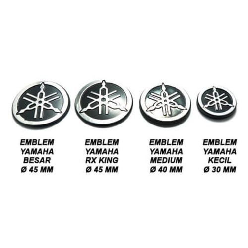 Sticker emblem timbul logo garputala yamaha bahan abs 3d kwalitas bagus bisa buat all yamaha  Emblem
