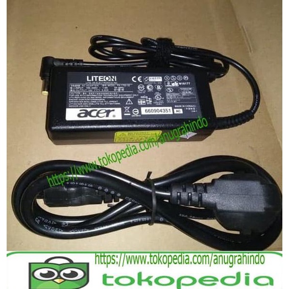 charger adaptor laptop acer n214 original