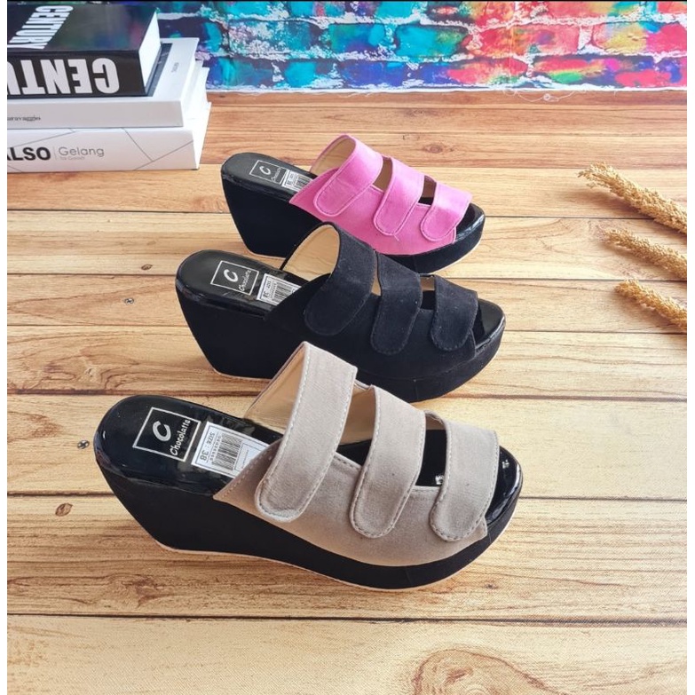 ABBUSHOES Dh 119 wedges sandal prepet 3 7cm