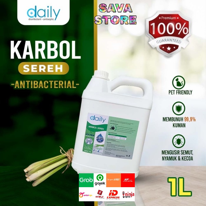 KARBOL DAILY KONSENTRAT 1 LITER ANTIBACTERIAL ANTI SERANGGA