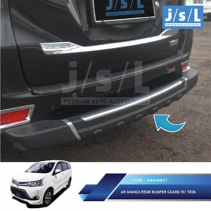 Jsl tanduk / pengaman bumper belakang All New Avanza 2012-2018