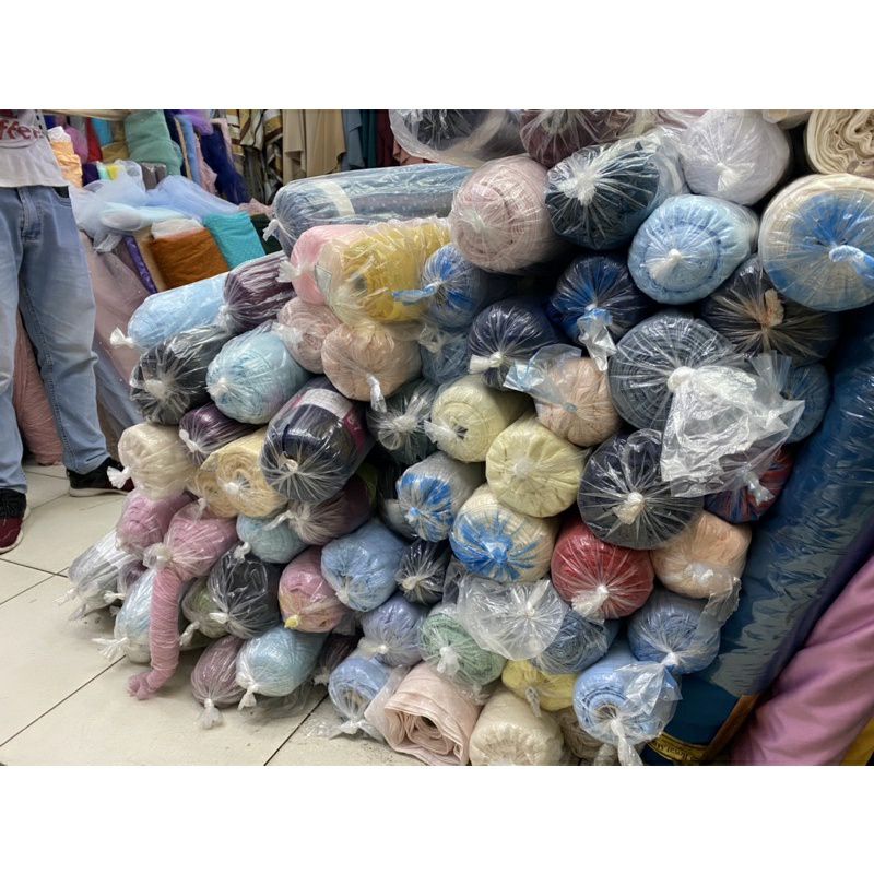 tile dot, tile dot mutiara, bahan tiel dot, kain tile dot