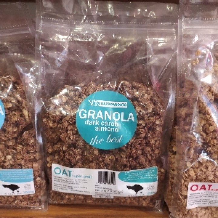 

Oats and Oats Granola 1kg (gandum sehat) Dark Carob Almond