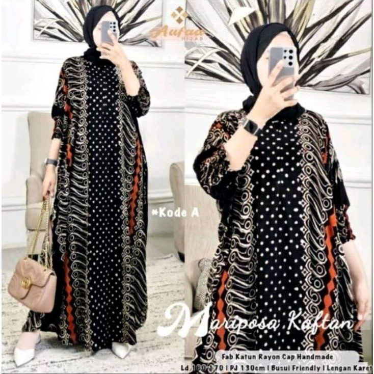 DASTER KAFTAN JUMBO LD 160 CM DASTER ARAB KELELAWAR LENGAN PANJANG PB 138 TIEDYE CAP BUSUI-21 kaftan cap