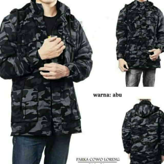 Parka loreng / parka tentara / jaket tentara / jaket loreng / parka kanvas / parka Korea army / park