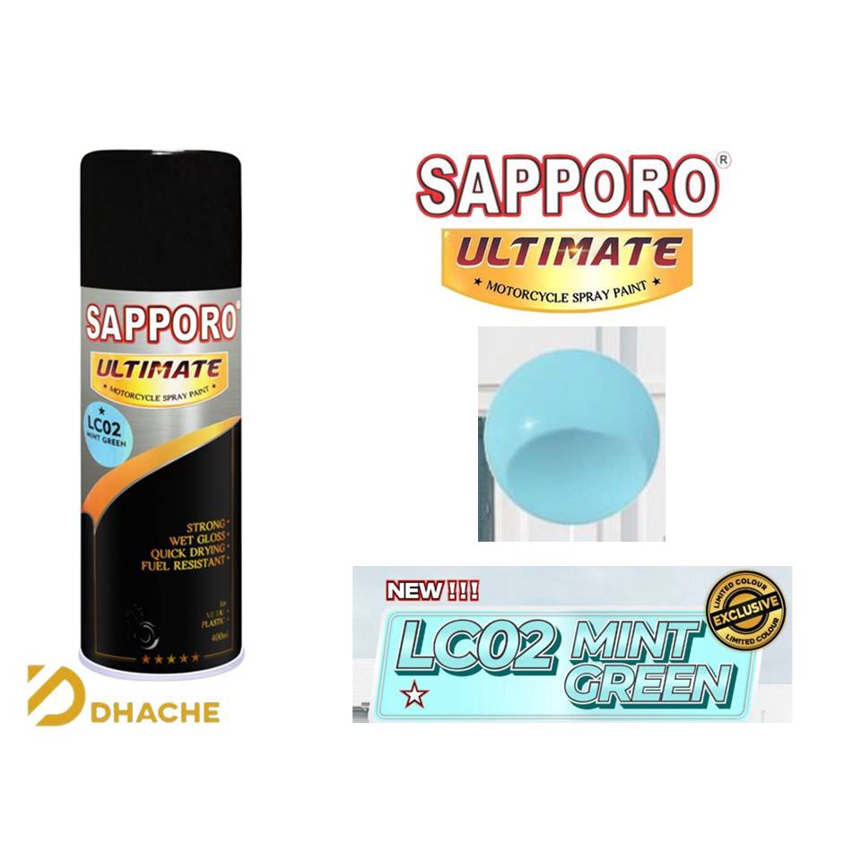 Sapporo Ultimate LC02 Mint Green / Cat Spray Semprot Aerosol Terbaik