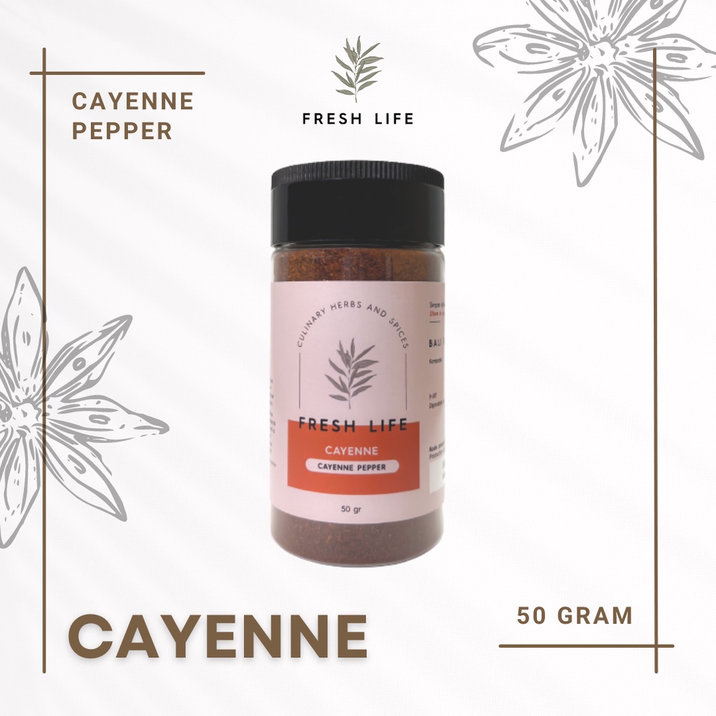 

Bumbu Cayenne (Cayenne Pepper) Fresh Life 50 gr