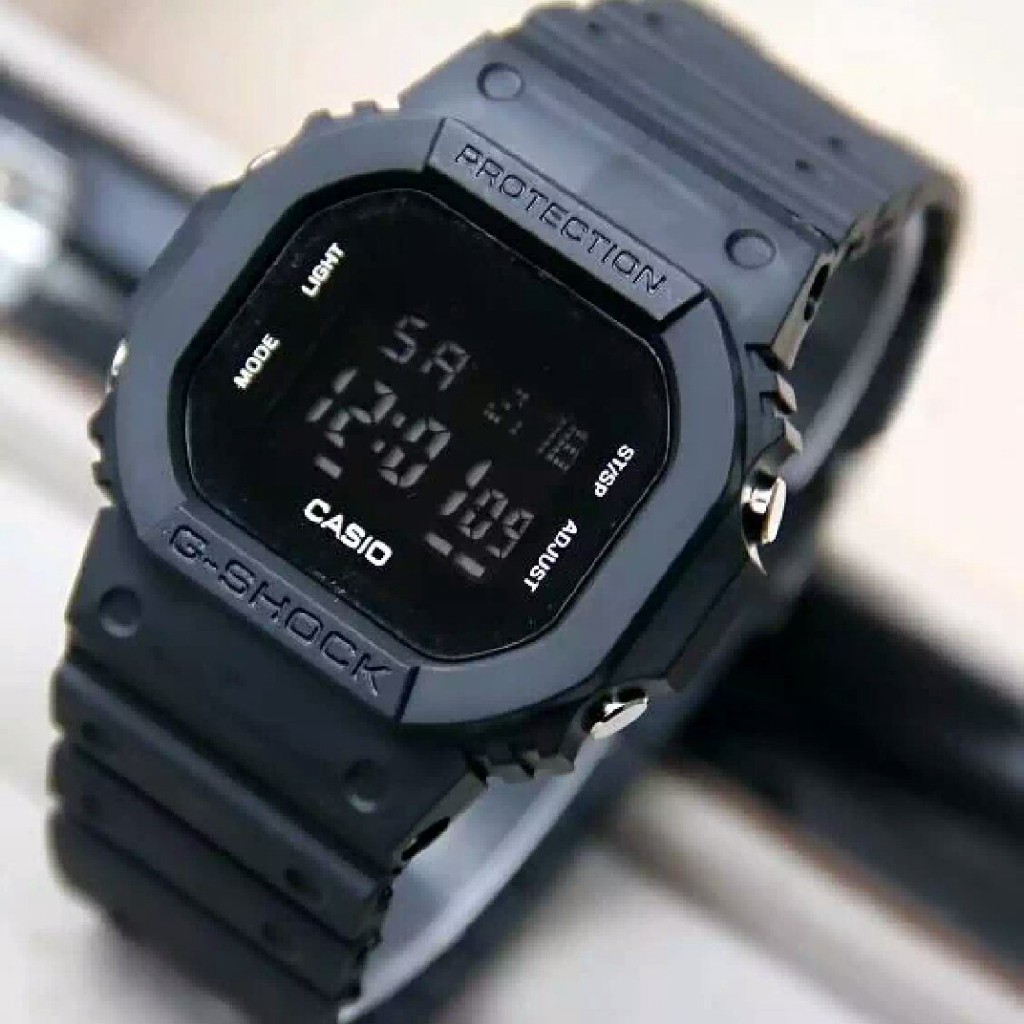 Jam Tangan Sporty Casio Gshock GLS5600 Black G-Shock GLS Rubber jam tangan pria digital original murah ori promo arloji tali rantai kado kulit waterproof anti air black quick silver transparan L1Y0