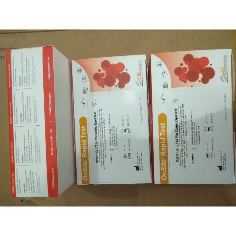 OnSite HIV Rapid test Blood divace / alat cek HIV OnSite
