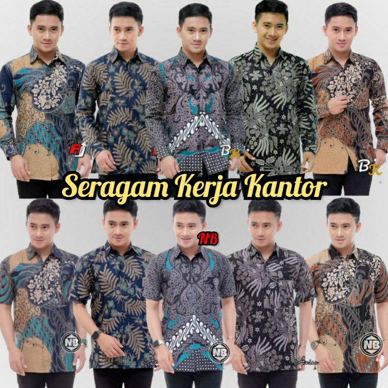 NEW ARRIVAL DISTRO BATIK PRIA BORDIR SOGAN HRB026 BATIKAF NOTOARTO BATIK IPNU-IPPNU HEM PRIA