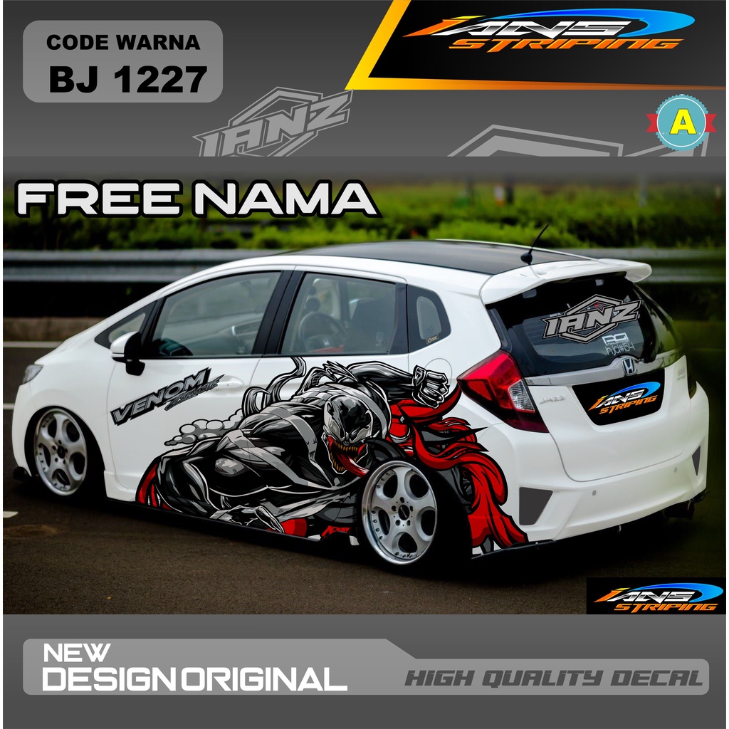 STICKER  DECAL VARIASI MOBIL HONDA JAZZ / STIKER DECAL MOBILIO / VARIASI STICKER MOBIL AGYA AYLA