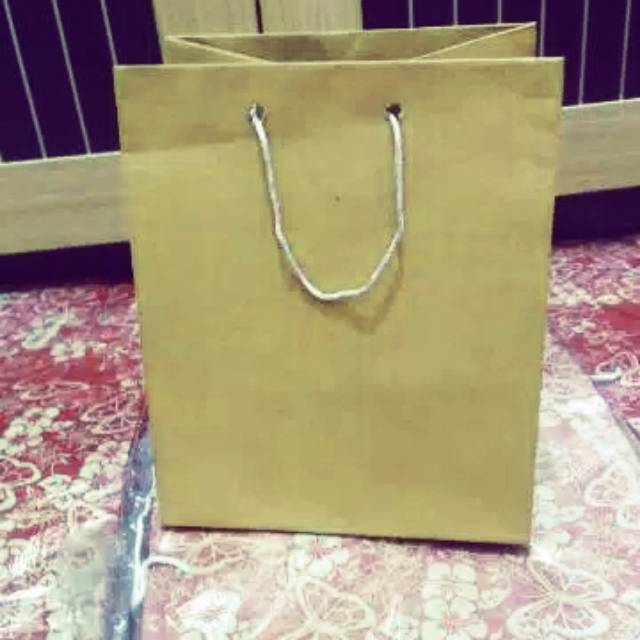 

Paper bag/ tas kerta donat polos