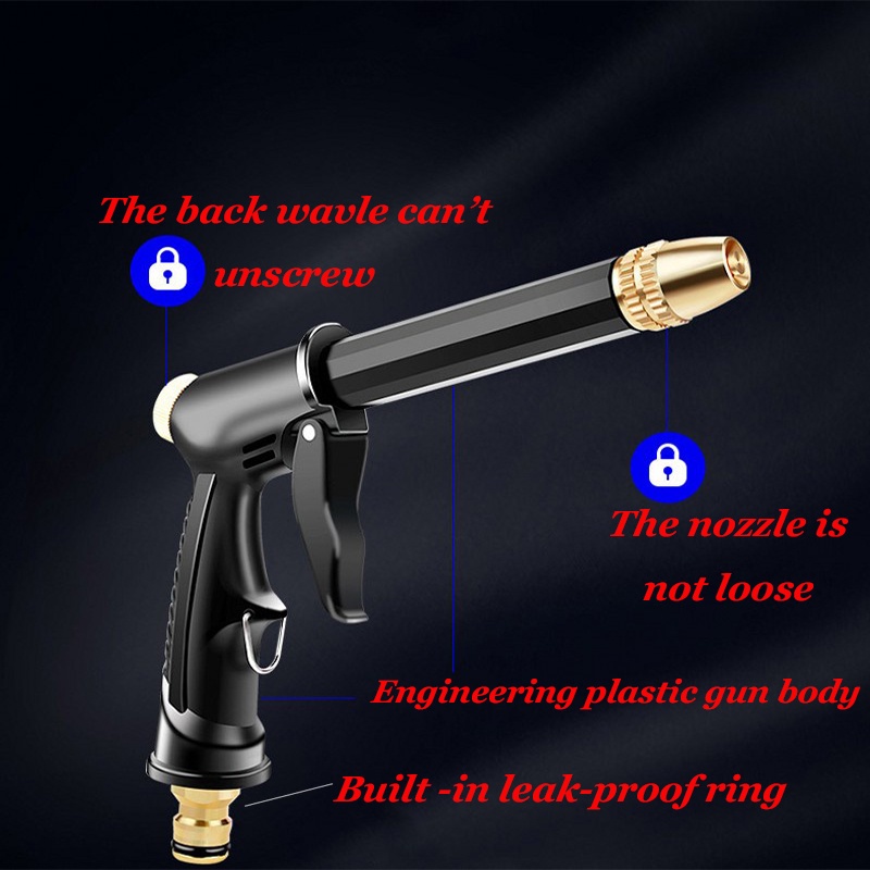 Alat Penyemprot Air Tekanan Tinggi Bahan Metal Adjustable Untuk Cuci Mobil / Menyiram Tanaman