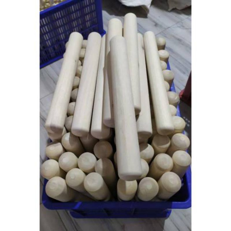 Rolling Pin Kayu Panjang 40cm-Diameter 5cm / Penggilas Adonan / Penggiling Adonan / Penumbuk