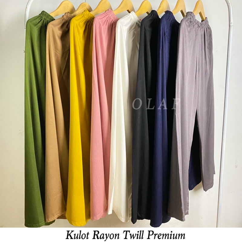 NEI COLLECT/ CELANA KULOT RAYON TWIL TEBAL PREMIUM POLOS NYAMAN DI PAKAI SUPER ADEM JUMBO