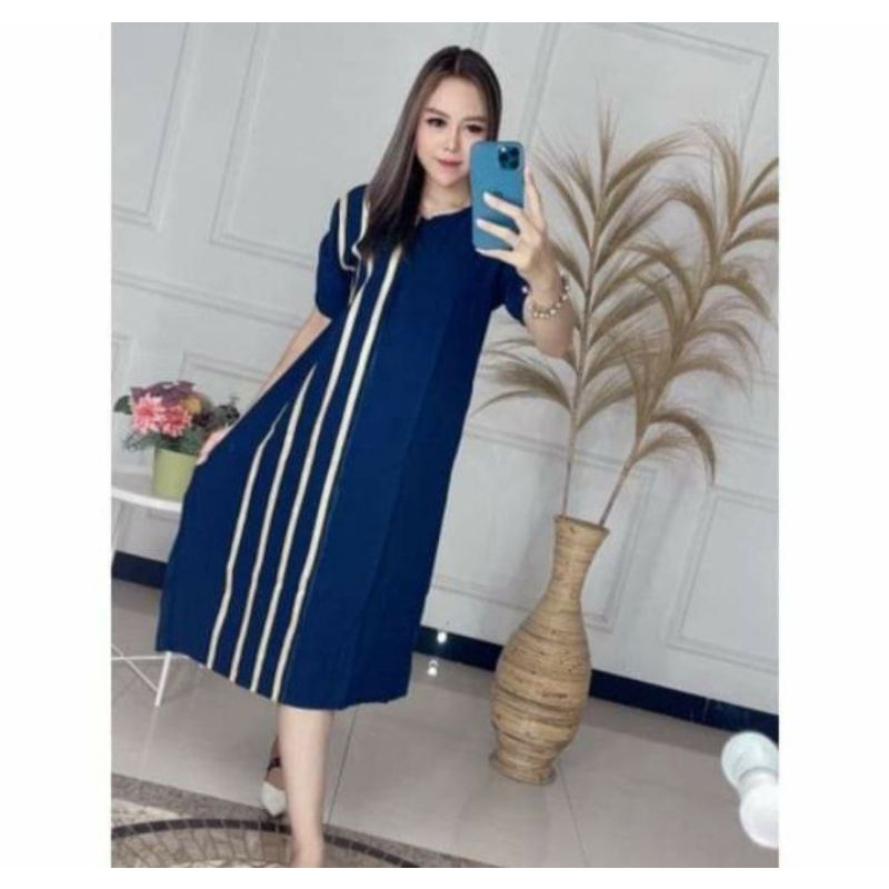 DASTER ANDIN IKATAN CINTA | RAYON SUPER GRADE A | DASTER KEKINIAN BUSUI || DASTER ARAB-Navy