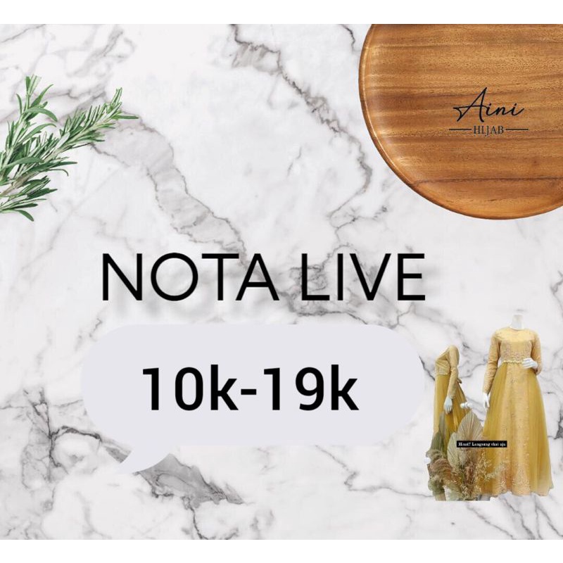 

nota live cantik