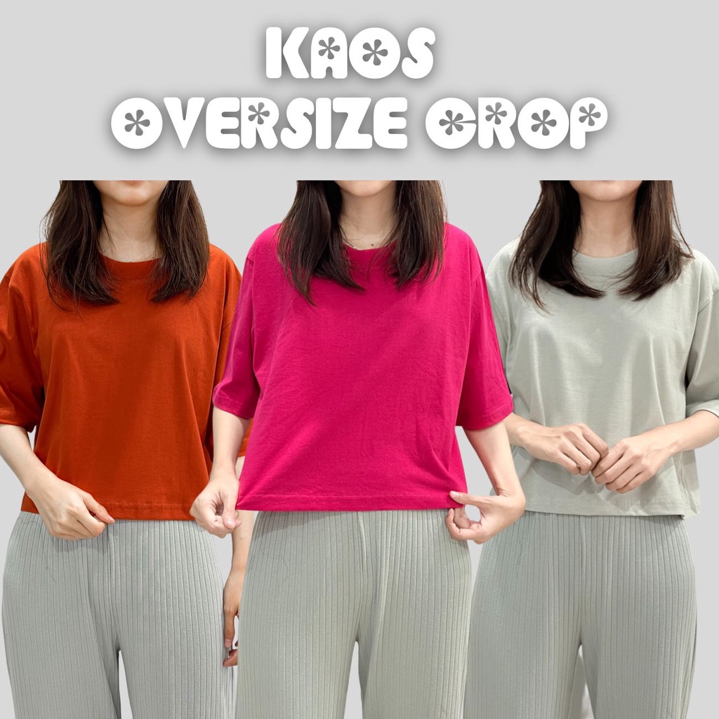 KAOS OVERSIZE CROP WANITA GAWAOFFICIAL