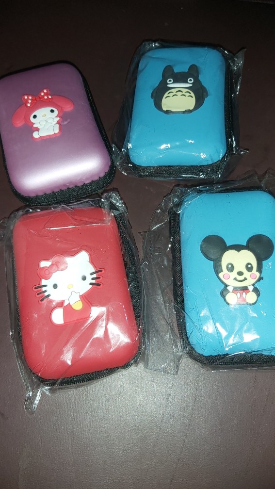 Case Organizer Traveling Kotak Penyimpanan Headset Kunci Aksesoris Serbaguna Kartun 3d Cm098