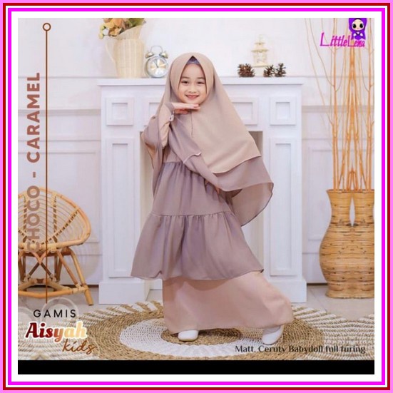 Gamis Anak Perempuan Terbaru 7 8 Tahun Kekinian Motif Kotak Kotak Ootd Anak Pakaian Anak Baju Anak S