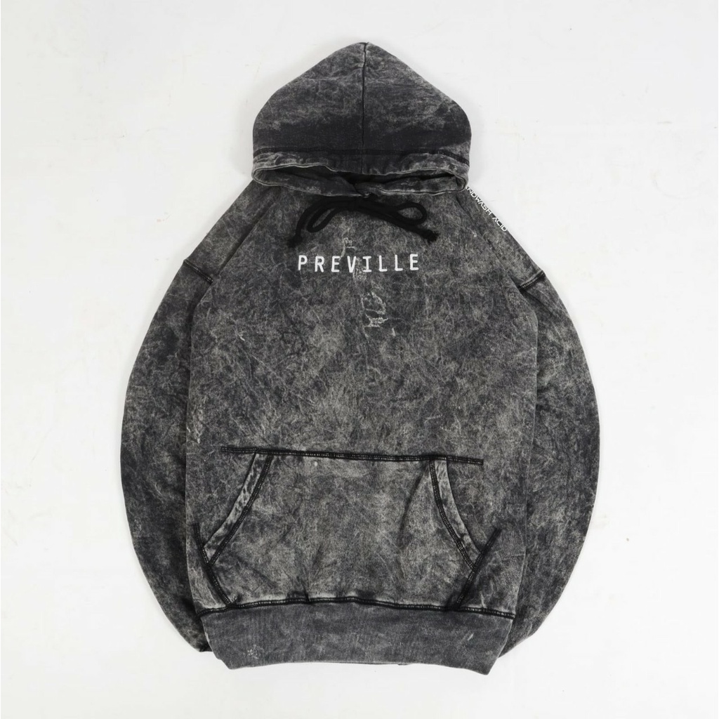 JAKET SWEATER HOODIE PREVILLE SANDWASH ACID ORIGINAL PRIA WANITA TERBARU