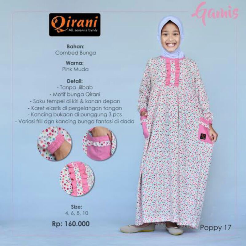 GAMIS ANAK QIRANI POPPY 17