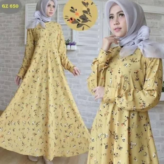 TERMURAH Fedora Fashion Konveksi Gamis Kanaya / GAMIS GRACIA #649 - Putih