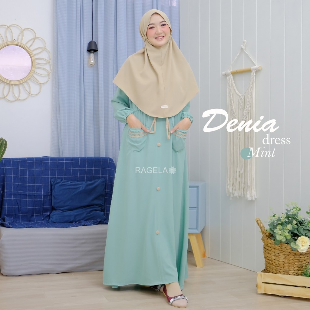 DENIA DRESS || Gamis Syari Original by Ragela Hijab